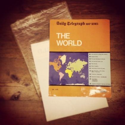 Sixties Daily Telegraph World Map