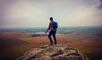 view from the top of roughtor bodmin moor