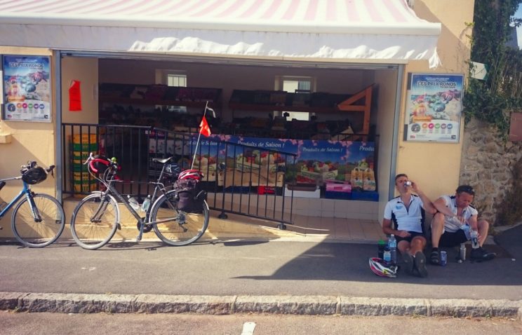 Stopping for a drink in Plouzane